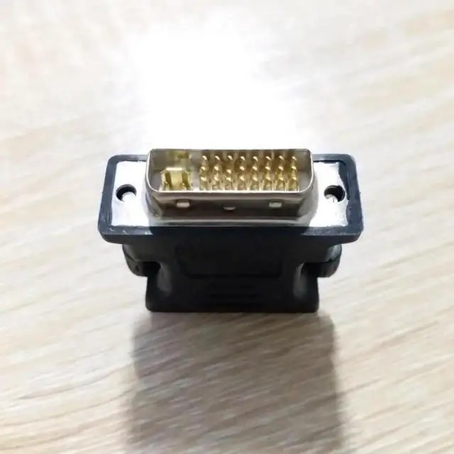 Alt view image 2 of 3 - Aomoproing DVI Revolution VGA Female Adapter DVI-I Plug 24 + 5 P To VGA Jack Adapter HD Video Graphics Card Converter for PC HDTV Projector