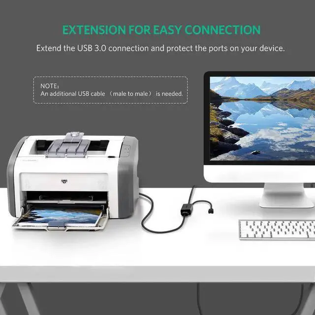 Alt view image 3 of 7 - Aomoproing USB Extension Cable USB 3.0 Male to Female Active Repeater Cable with Signal Amplifier Repeater for Printers WiFi Antenna Playstation HTC Vive Keyboard Game Console 32FT