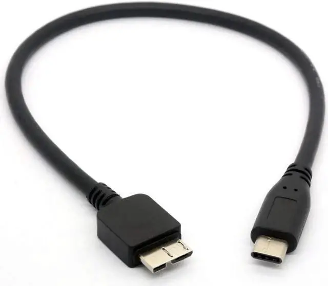 Main image of USB C to Micro USB Cable, USB 3.1 Type C to Micro B (Micro USB) for WD My Passport HDD Hard Disk (30 cm)