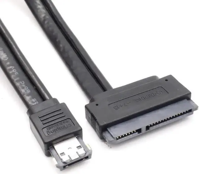 Main image of Aomoproing Dual Power Esata Usb 12v 5v Combo To 22pin Sata Usb Hard Disk Cable Hot Selling Accessories