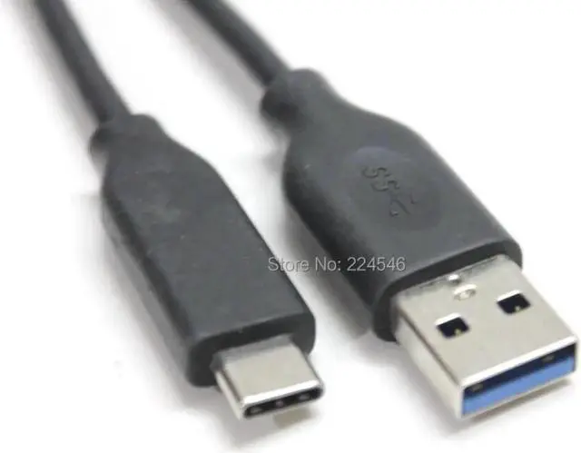 Alt view image 2 of 4 - Aomoproing USB-C Type C USB3.1(Gen2/10G) Data Sync Charger Power Cable Cord for Samsung T5 Portable SSD 250GB/500GB/1TB/2TB 0.45m