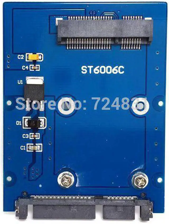 Main image of Aomoproing Slim Type Mini PCI-E mSATA SSD to 2.5" SATA 3.0 22pin HDD Adapter Hard Disk PCBA