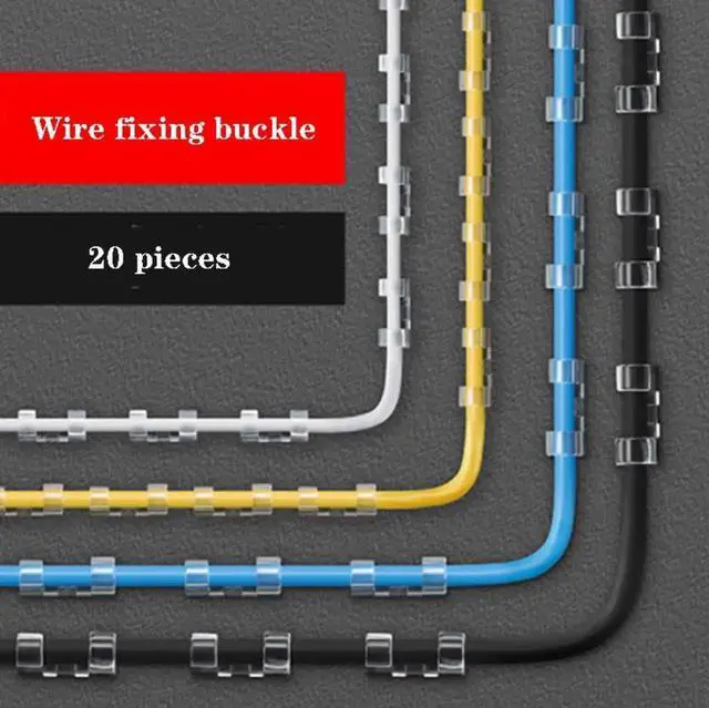 Alt view image 3 of 3 - Aomoproing Cable Organizer Clips Cable Management Desktop & Workstation ABS Wire Manager Cord Holder USB Charging Data Line Bobbin Wind