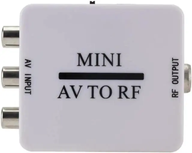 Main image of Aomoproing Mini RCA AV CVSB to RF Video Adapter Converter HD Video Converter Box 67.25/61.25MHz AV To RF Scaler TV Switcher