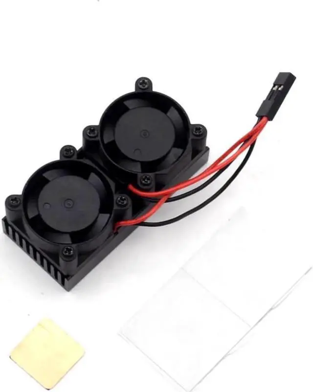Alt view image 3 of 3 - Aomoproing dual fan cooling kit with copper For Raspberry Pi 3 2 Model BB+ NESPi Retroflag