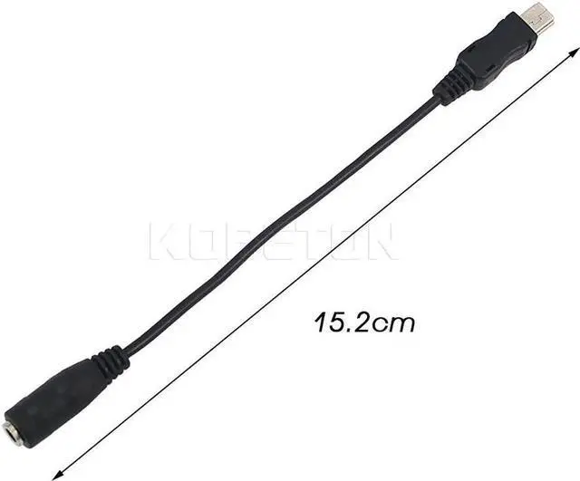 Alt view image 2 of 3 - Aomoproing Cable de Audio hembra a macho para GoPro Hero + Cámara deportiva, adaptador de micrófono de Clip activo de 3,5mm a Mini USB