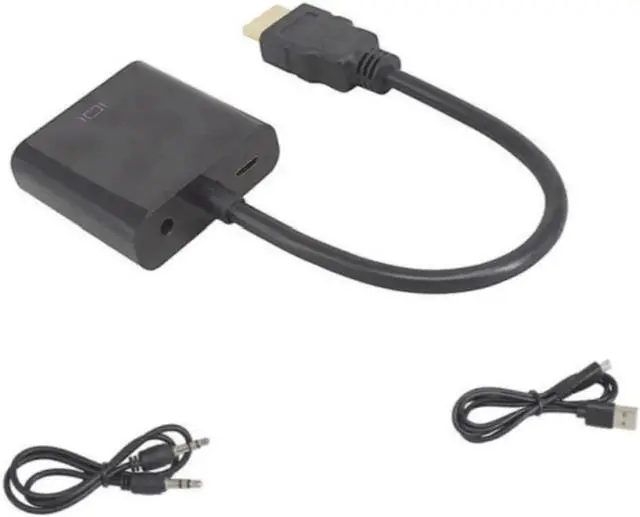 Alt view image 3 of 3 - Aomoproing HD 1080P HDMI-compatible To VGA Cable Converter HDMI-compatible Male To VGA Female Converter Adapter Digital Analog