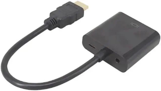Alt view image 2 of 3 - Aomoproing HD 1080P HDMI-compatible To VGA Cable Converter HDMI-compatible Male To VGA Female Converter Adapter Digital Analog