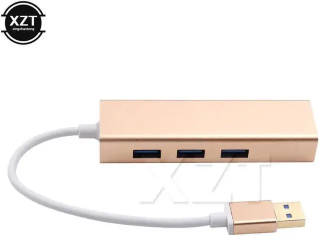 Alt view image 3 of 6 - Aomoproing 1pcs USB 3.0 to RJ45 Lan Card Gigabit Ethernet Network Adapter 3 Port HubLan Network Port Card For Windows XP 7 8/Mac OS Adapter