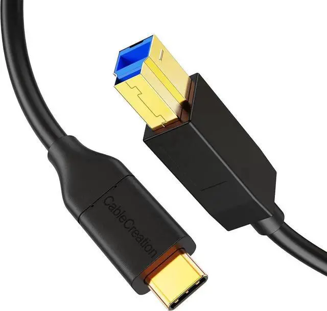 Main image of Aomoproing USB C to USB B 3.1 Cable 4FT, USB B to USB C, USB Type B to USB C Cable 10Gbps Compatible with Thunderbolt 3 Host MacBook, External Hard Drive Black,Docking Station,Scanner