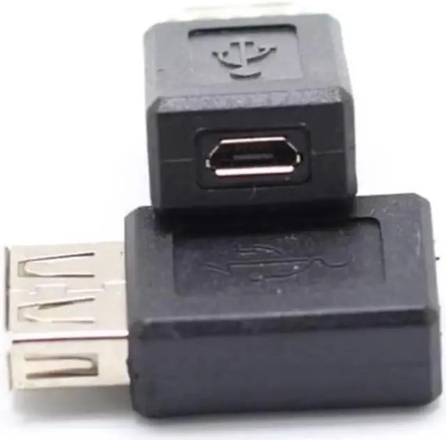 Alt view image 2 of 3 - Aomoproing Black USB 2.0 Type A Female to Micro USB B Female Adapter Plug Converter usb 2.0 to Micro usb connector wholesale