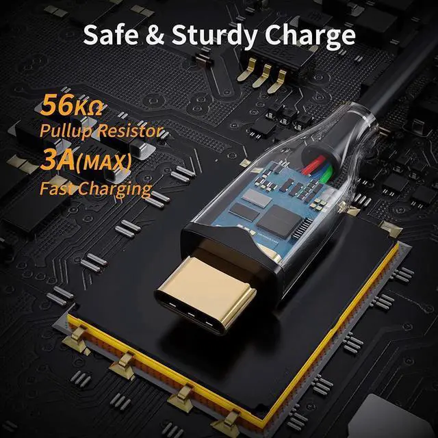 Alt view image 3 of 7 - Short USB C Cable 0.5FT CableCreation USB A to USB C Cable USB to C Cable Fast Charging Cable 3A 480Mbps Data Compatible with MacBook Air Chromebook Pixel Galaxy S21 S20 S10 Other USB C Devices Black