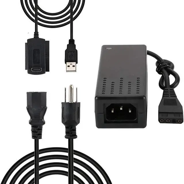 Alt view image 2 of 3 - Aomoproing SATA/PATA/IDE to USB 2.0 Adapter Converter Cable for Hard Drive Disk 2.5 inch 3.5 Hard Drive FE for Hard Drive US Plug