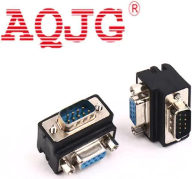 Main image of Aomoproing Ner RS232 DB9 Pin serial conversion head male to female DB9 male parent 90 degree adapter