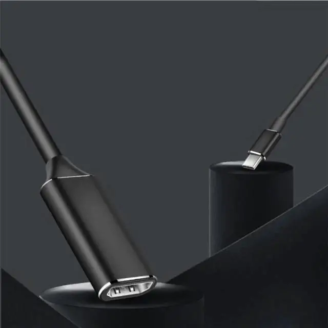 Alt view image 2 of 2 - Aomoproing USB Type C Adapter USB 3.1 (USB-C) to HDMI-compatible Adapter Male to Female Converter for PC Computer TV Display Phone