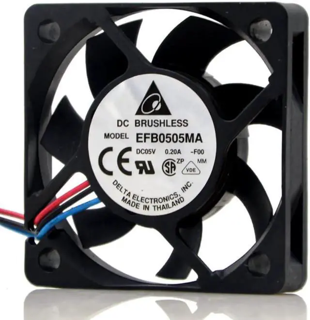 Alt view image 3 of 6 - Aomoproing 1pcs 50mm 5V 0.20A EFB0505MA 5010 USB silent cooling fan for delta