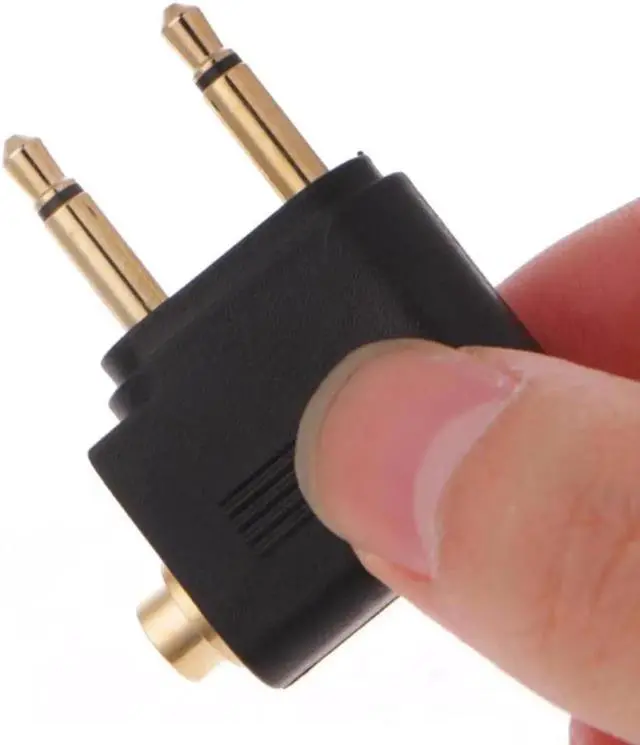 Alt view image 6 of 7 - Aomoproing 2 Pcs Gold Plated 3.5mm 2 Male To 1 Female Headphone Jack Socket o Adapter