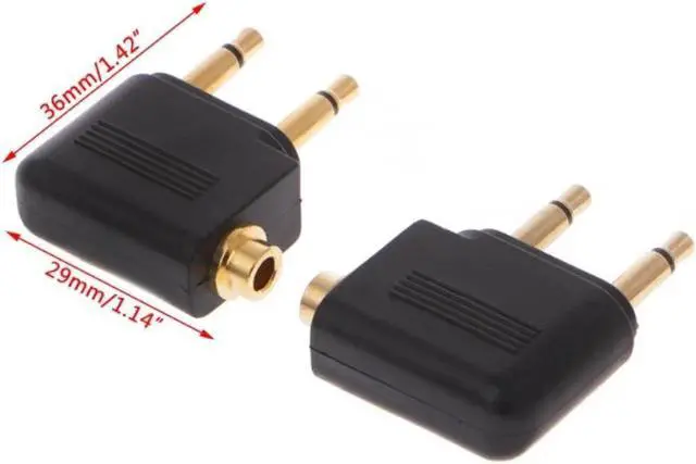 Alt view image 4 of 7 - Aomoproing 2 Pcs Gold Plated 3.5mm 2 Male To 1 Female Headphone Jack Socket o Adapter