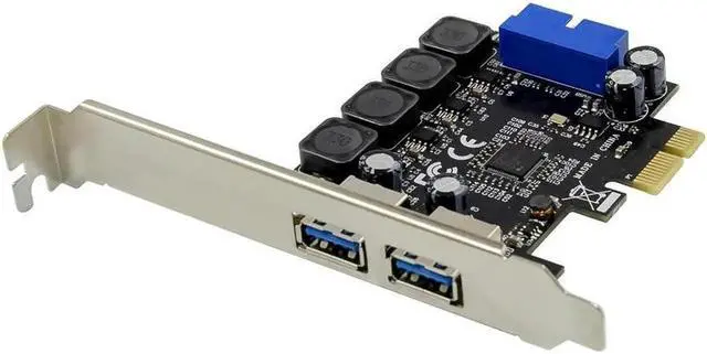 Main image of Aomoproing USB 3.0 PCI-E Expansion Card Adapter 2 Port USB3.0 Hub Internal 19pin 19 pin Header USB 3 to PCIE PCI Express 20PIN Adapter Card