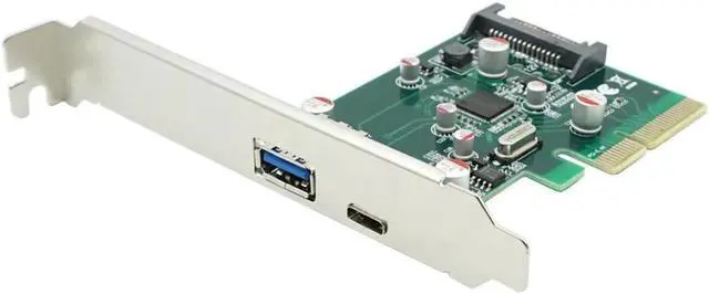 Main image of Aomoproing Desktop PC PCI Express Pcie x4 to USB3.1 Type-A+Type-C Host Controller Card pcie 4x to usb 3.1 Type-A adapter SuperSpeed 10Gbps