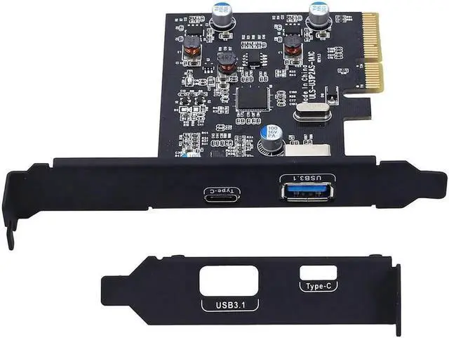 Main image of Aomoproing PCI-E PCI Express to USB 3.1 Gen2 10Gbps Hub Type A and Type C 2-Port PCIe Expansion Adapter Card For Windows 7/8/8.1/10/Linux
