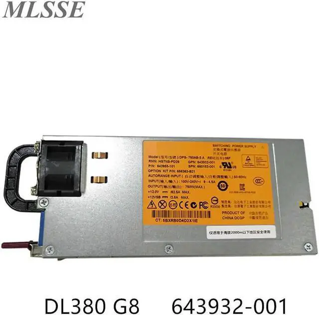 Main image of Aomoproing For DL380 G8 750W Server Power Supply DPS-750AB-3 A 643932-001 643955-201 660183-001 656363-B21 Tested