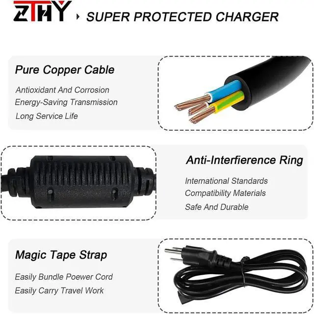 Alt view image 4 of 7 - HP 230W Laptop Charger 19.5V 11.8A 7.4X5.0mm AC Adapter Power Supply for HP Zbook 15 G1 G2 17 G2 Omen 17-an000 17-AN013na 17-w109ng EliteBook 8560P 8540w 8740w 8750w ProBook 6360B 6465B 6570B