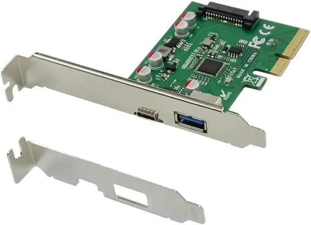 Main image of Aomoproing USB 3.1 Type C PCIe Expansion Card PCI-E to USB3.1 GEN 2 10Gbps USB Type-C + USB3.0 Type A Riser Card PCI Express x4 USB Adapter