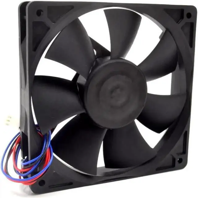 Alt view image 3 of 3 - Aomoproing AFB1224VH-FOO 12cm 120mm 24V 0.35A 12025 high-end dual ball bearing cooling fan drive for DELTA 120*120*25mm