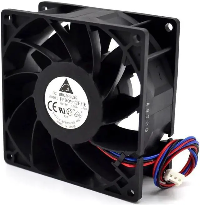 Alt view image 3 of 3 - Aomoproing 9038 pairs ball 9CM 90mm cooling fan violence 12V 1.5A FFB0912EHE support gun 90*90*38mm for delta