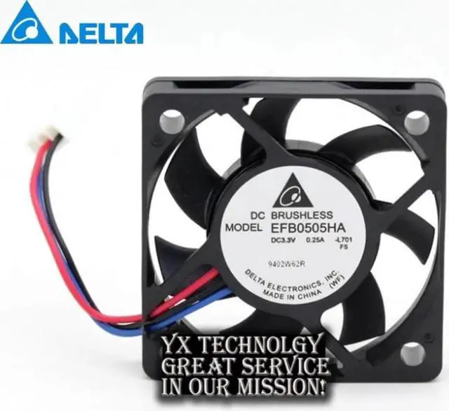 Main image of Aomoproing EFB0505HA 5010 5V 0.25A 5cm 50mm double ball bearing cooling fan with tachometer for Delta 50*50*10mm