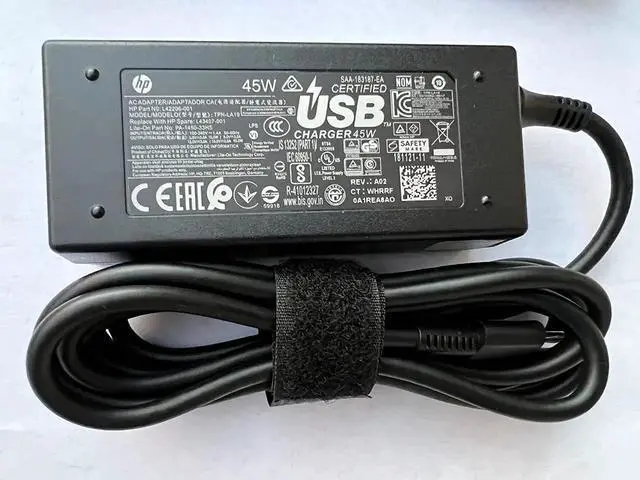 Alt view image 4 of 7 - Original HP 15V 3A 45W USB Type C for HP CHROMEBOOK 14B-CA0036NR, 11A G6 EE, L42206-003, L43407-001, L64297-004, TPN-AA07, L42206-004, 935444-002, 844205-850, TPN-LA19, L43407-001, L42206-001.