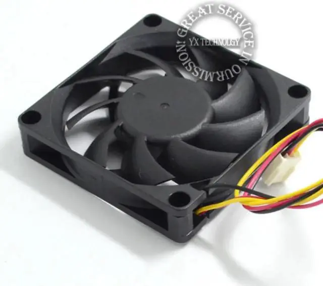 Alt view image 2 of 3 - Aomoproing YY7015H12S 70mm Quiet 3-wire 12V 0.18A CPU heatsink cooling fan 70*70*15mm
