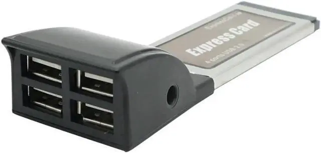 Main image of Aomoproing Expresscard to 4 ports usb2.0 Adapter 34mm Expresscard to usb External 5V DC jack 480Mbps transfer