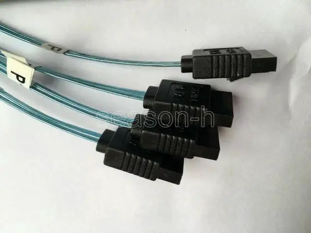 Alt view image 3 of 3 - Aomoproing standard SATA 36-7 cable SFF-8087 to (4) 7-Pin SATA connect 8087 to sata LSI controller raid to drives
