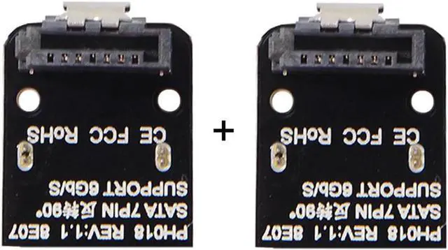 Main image of Aomoproing 7pin Male Up 90 Degree Angled to SATA 7Pin Female Adapter Mainboard Motherboard for Desktops SSD HDD