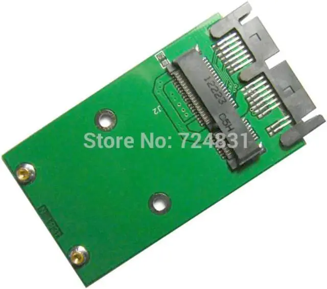 Alt view image 2 of 3 - Aomoproing DZ Mini PCI-E mSATA SSD to 1.8" Micro SATA 7+9 16pin Adapter Add on Cards PCBA for SSD Hard Disk