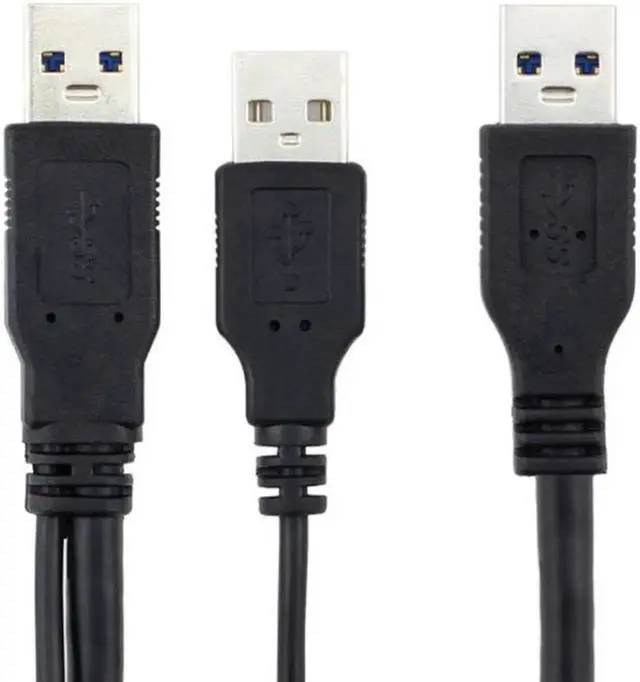 Alt view image 2 of 2 - Aomoproing Câble de données Sata 3.0 M + USB 3.0 Type A vers USB 0.6 A mâle, connecteur pour disque dur, nouveauté