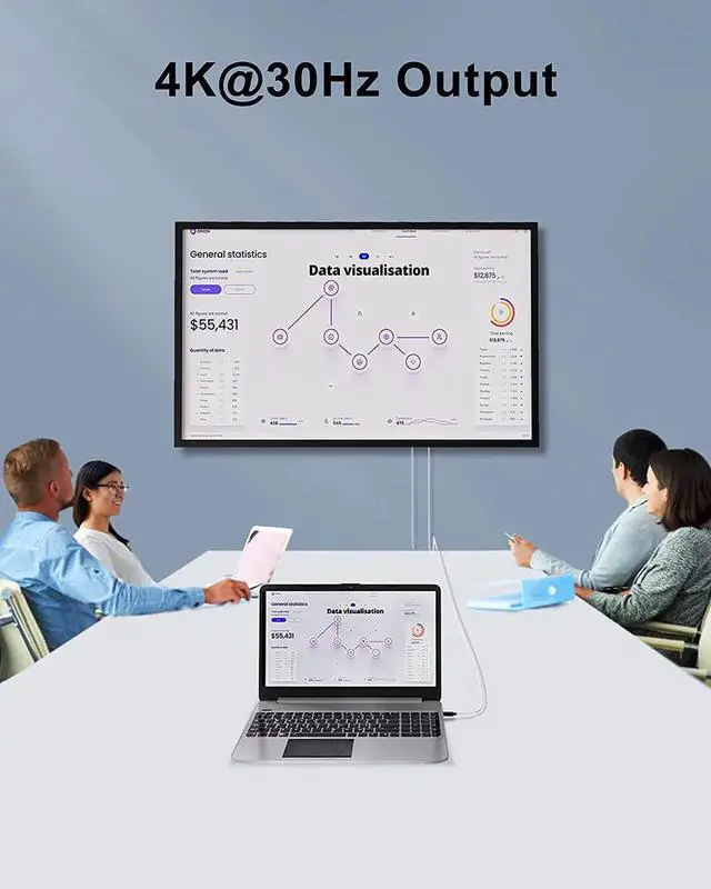 Alt view image 3 of 7 - Aomoproing USB C to HDMI Cable with USB Charge 6FT, CableCreation Type C to HDMI Cord Compatible with MacBook/Pro/Air, Galaxy S20/ S10, LG G5/ Q8/ V20, OnePlus 7(Pro)/ 7T (Pro), HDMI to USB C