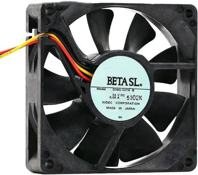 Main image of Aomoproing 1pcs D08G-24TH B 8025 80*80*25mm 80mm 24V 0.09A 3-wire axial cooling fan