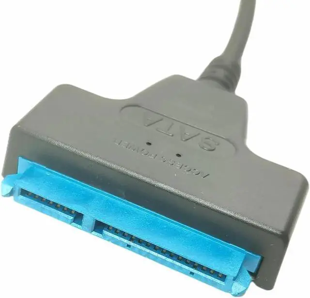 Alt view image 3 of 3 - Aomoproing Câble adaptateur Sata 3 vers USB, 6Gbps pour disque dur externe SSD de 2.5 pouces, 22 broches, Port USB 3.0