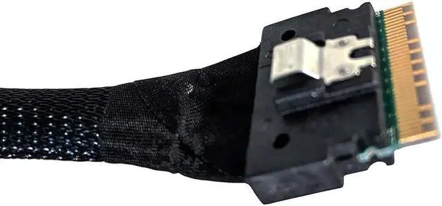 Alt view image 2 of 4 - Aomoproing SlimSAS 8X to SlimSAS 8X,SFF-8654 74pin to SFF-8654 74pin Cable 70CM (SAST-1267-85)