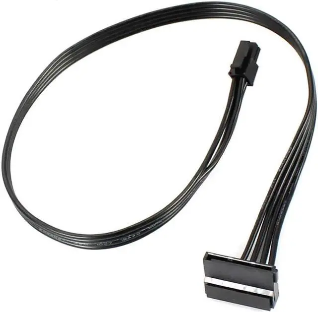 Alt view image 3 of 5 - Aomoproing PC Power Supply Cable Mini 4 Pin to SATA SSD for M410 M415 M425 B415 M610 M710 M4200R Motherboard 4P to 1 / Turn 2 SATA (Type 1 40cm)