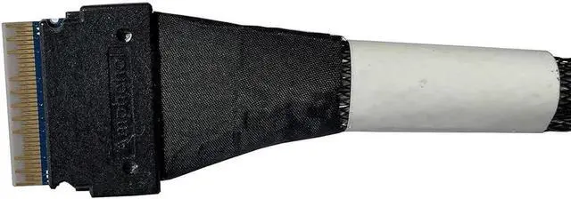 Alt view image 2 of 6 - Aomoproing SlimSAS 8X to 2*U.2 NVMe Adapter,SFF-8654 74pin to 2*SFF-8639 68pin Cable with Power, 75CM(Broadcom MPN 05-60005-00CBL-SAST-0953)