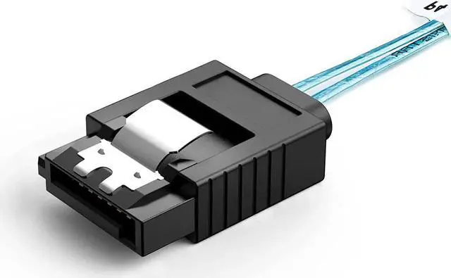 Alt view image 5 of 7 - Aomoproing Internal HD Mini SAS Cable 0.5M / 1.6FT, Internal HD Mini SAS (SFF-8643 Host) - 4X SATA (Target) Cable, SFF-8643 to 4X SATA Cable, SFF-8643 for Controller, 4 Sata Connect to Hard Drive