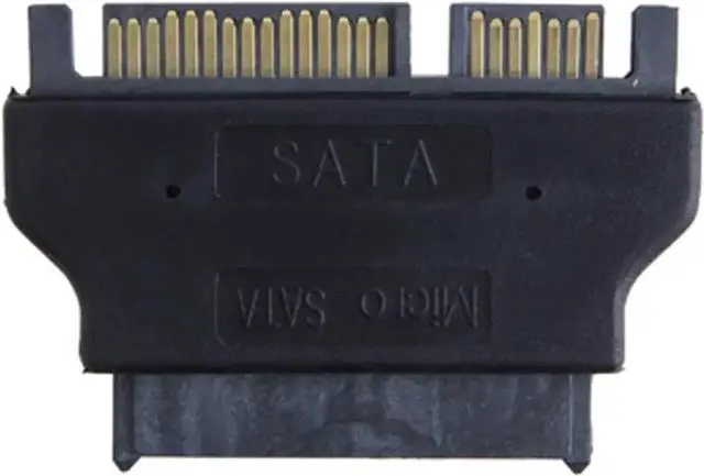 Alt view image 3 of 3 - Aomoproing Micro SATA 16Pin Female to SATA 22Pin Male Adapter, SATA Adapter 22 pin SATA (Male) to 16 pin Micro SATA (Female),2.5 Sata 22Pin to 1.8 Micro Sata Female