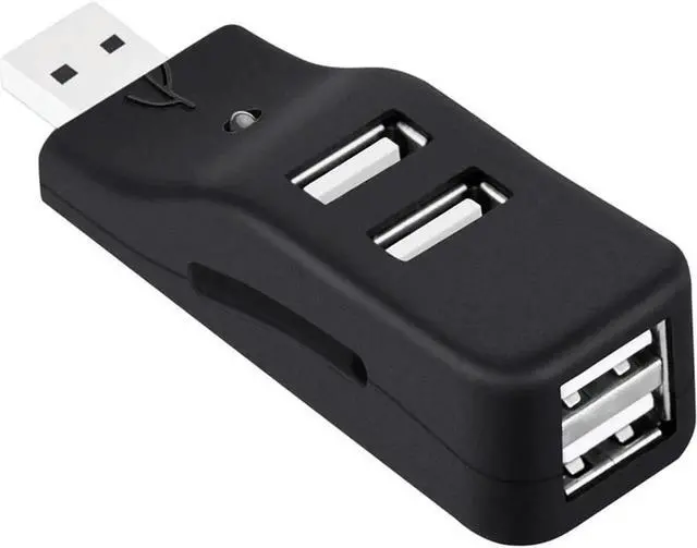 Main image of Aomoproing 4 Port USB Hub, Mini USB 2.0 Data Hub Splitter Small Portable, for PC, Laptop, Notebook PC, MacBook XPS, IMac and More