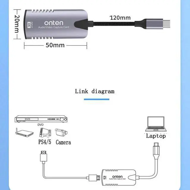 Alt view image 3 of 6 - Aomoproing Video Capture Card, 4K HDMI Video Capture Device, 1080P HD 30fps Live and Record Video Audio Grabber for Gaming, Streaming, Teaching, Video Conference