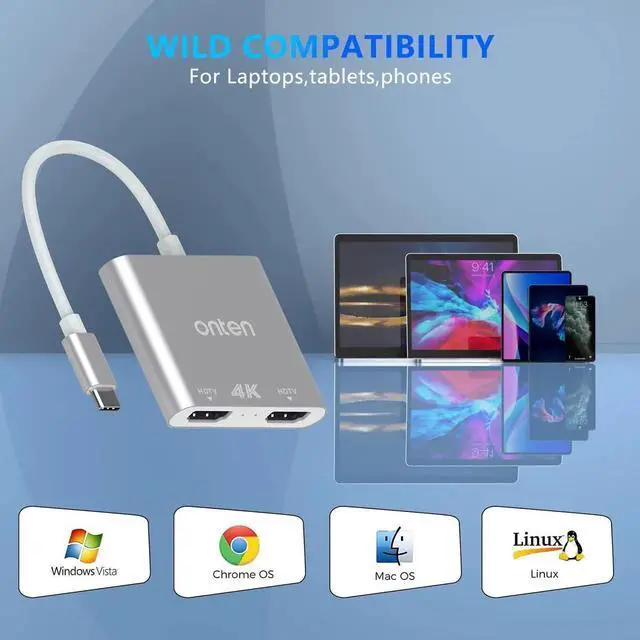 Alt view image 4 of 7 - Aomoproing USB C HUB with 3*USB 3.0 and SD/TF Card Reader.USB C to USB A Multi-Function Adapter