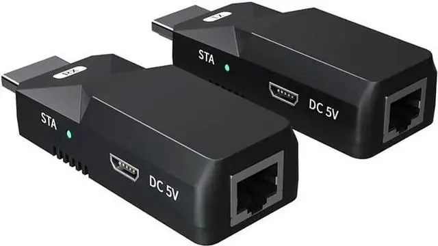 Main image of Aomoproing HDMI Extender, 165ft 1080P Over Cat5 Cat6 Audio Video Ethernet Cable Transmit Lossless Signal HDMI Long Distance Extension Adapter